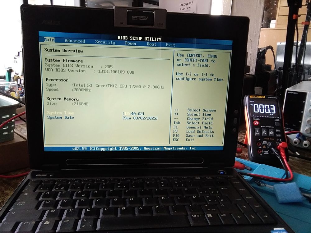 Laptop Asus W5F Matériel informatique