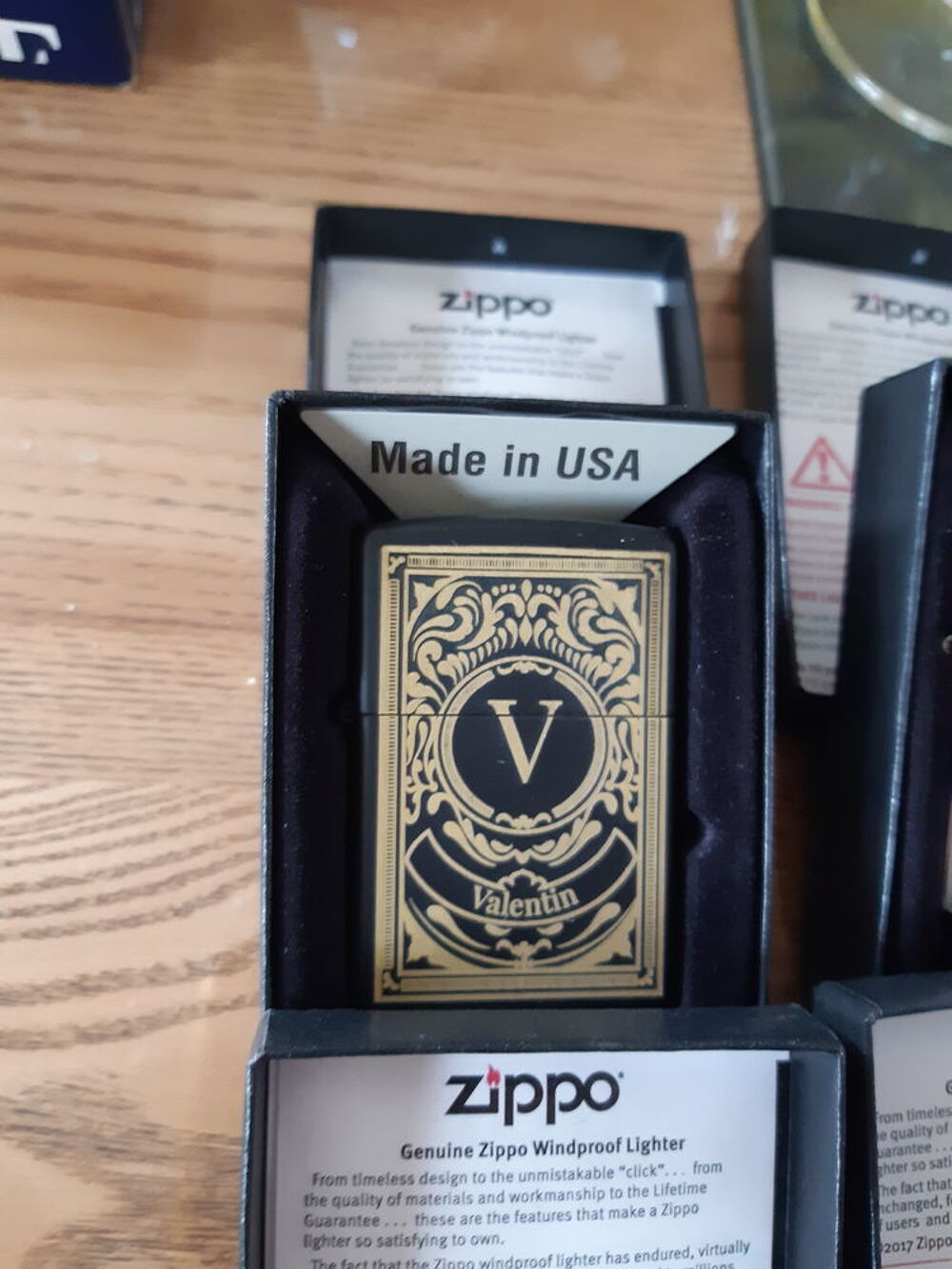 5 briquets ZIPPO collectors, lite d&eacute;tails 