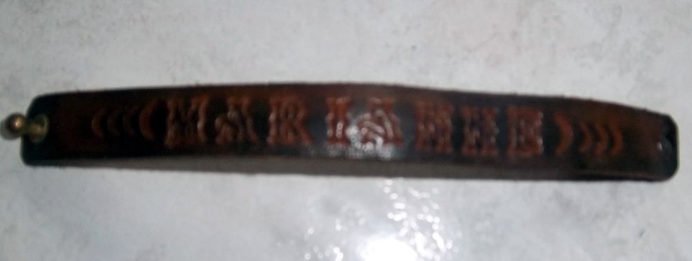 Bracelet cuir pr&eacute;nom MARIANNE Bijoux et montres