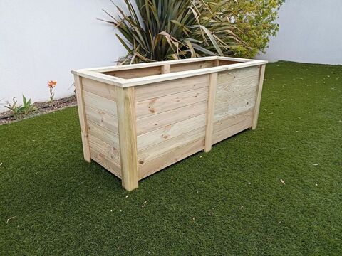 Jardiniere en bois autoclave 140 x 50 x 60 de haut 150 Chteauneuf-les-Martigues (13)