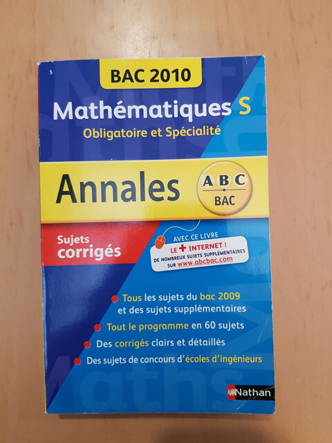Bac 2010 ; mathmathiques S ; obligatoire et spcialit 1 Amiens (80)