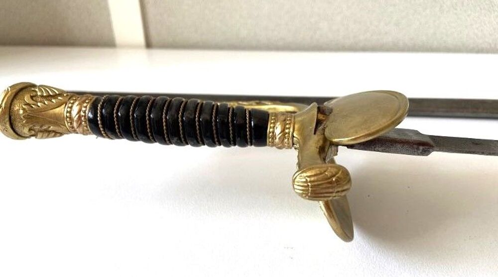 Ancienne &Eacute;p&eacute;e Collection Militaria Officier de Marine 1827 