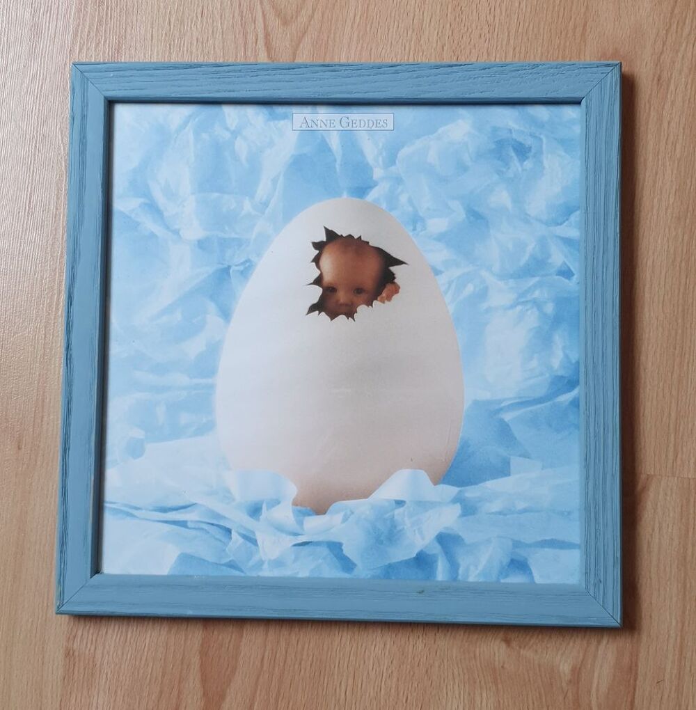 Cadre coquille d'oeuf b&eacute;b&eacute; Décoration