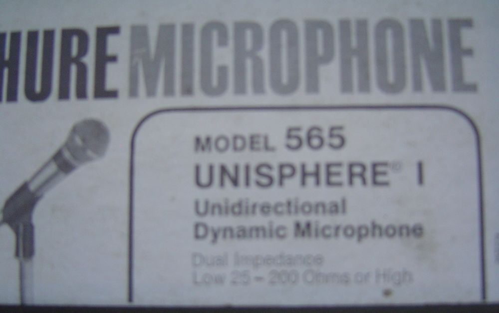 MICROPHONE 
SHURE
