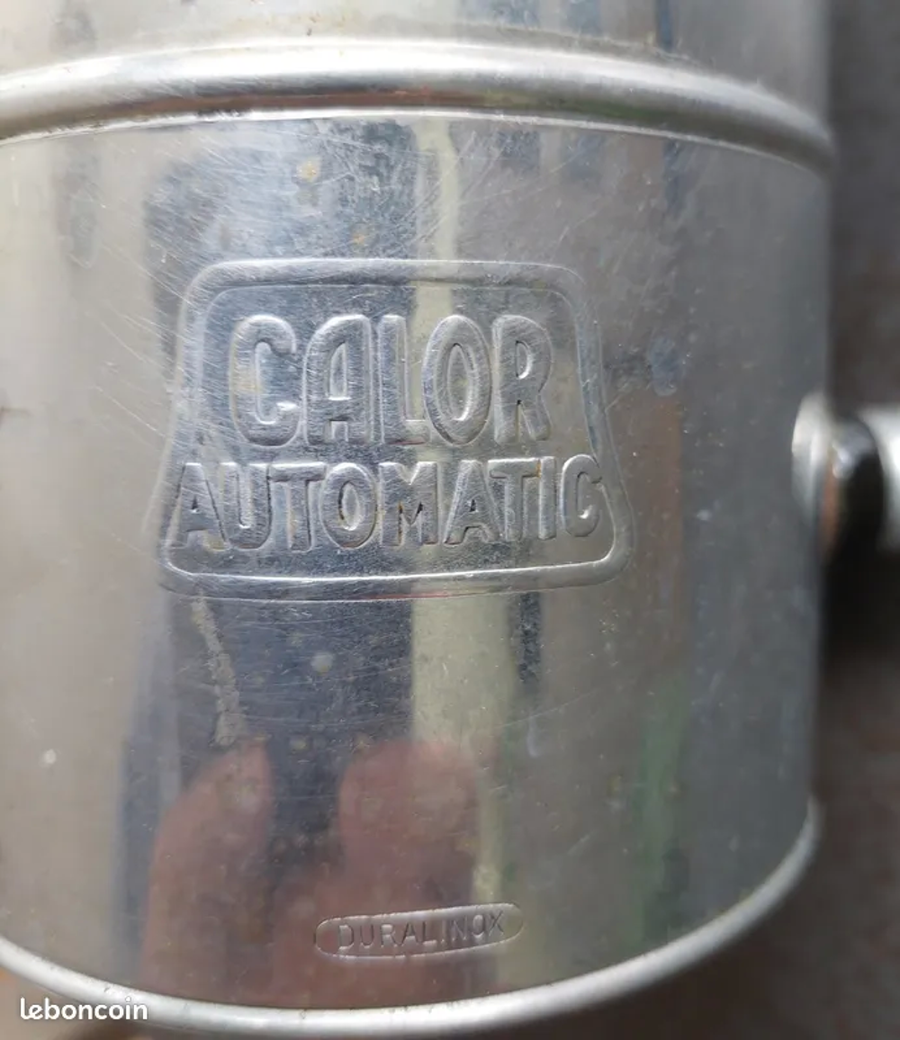 Bouilloire &eacute;lectrique Calor 110V de 1959 en duralinox
