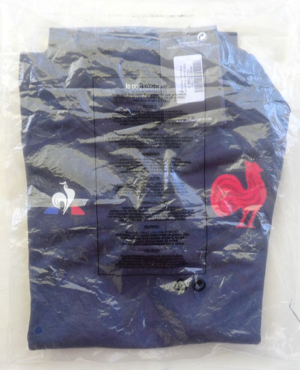 Maillot de rugby r&eacute;plica port&eacute; par les joueurs XV de France Sports
