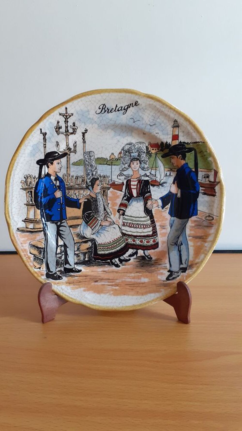 Assiette d&eacute;corative Bretagne Décoration