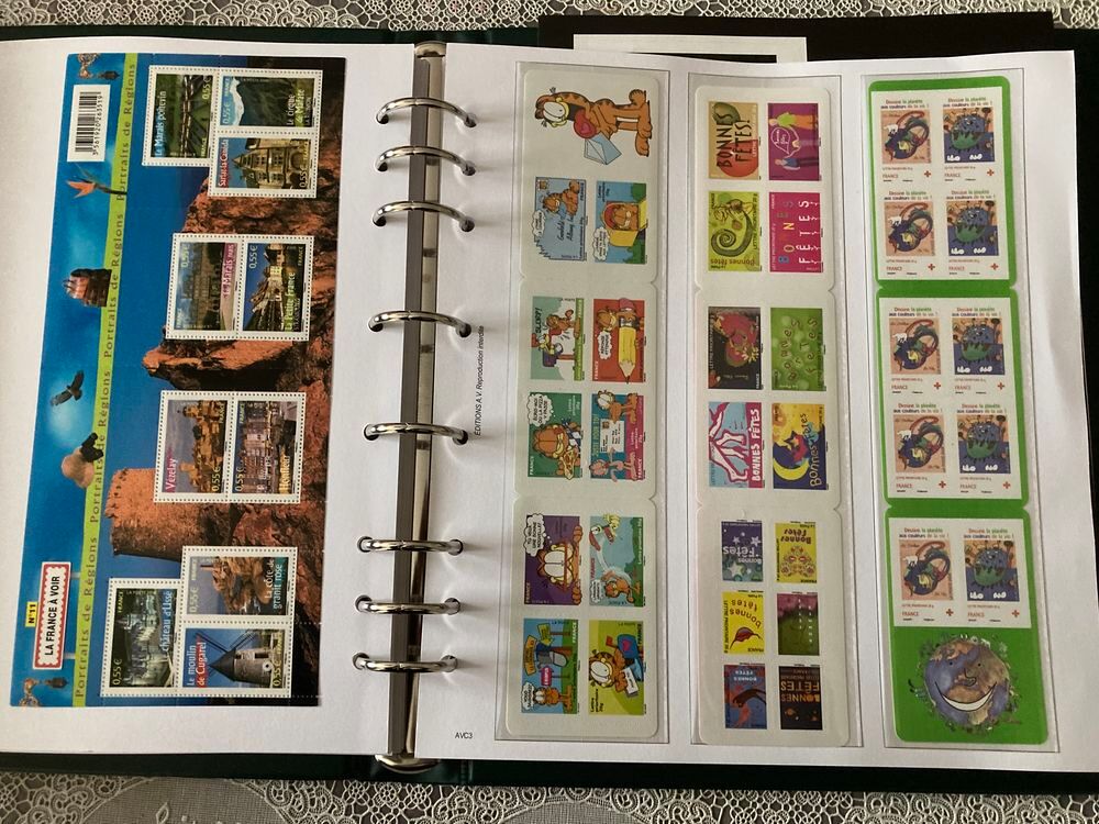 timbres collection fran&ccedil;ais neufs ann&eacute;e 2007-2009 