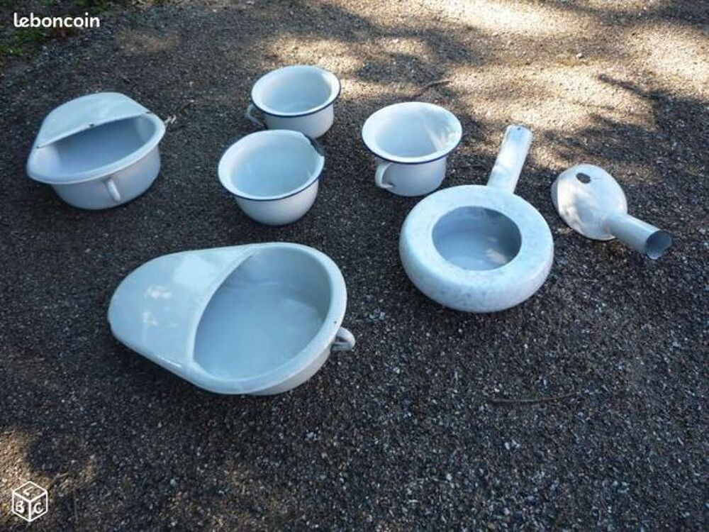 Urinoir/urinal/pot de chambre/bassin lit &eacute;maill&eacute; Décoration