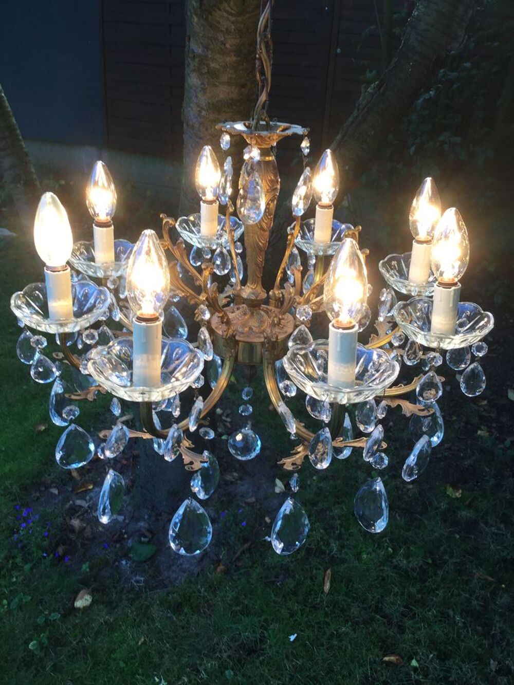 lustre &agrave; pampilles Décoration