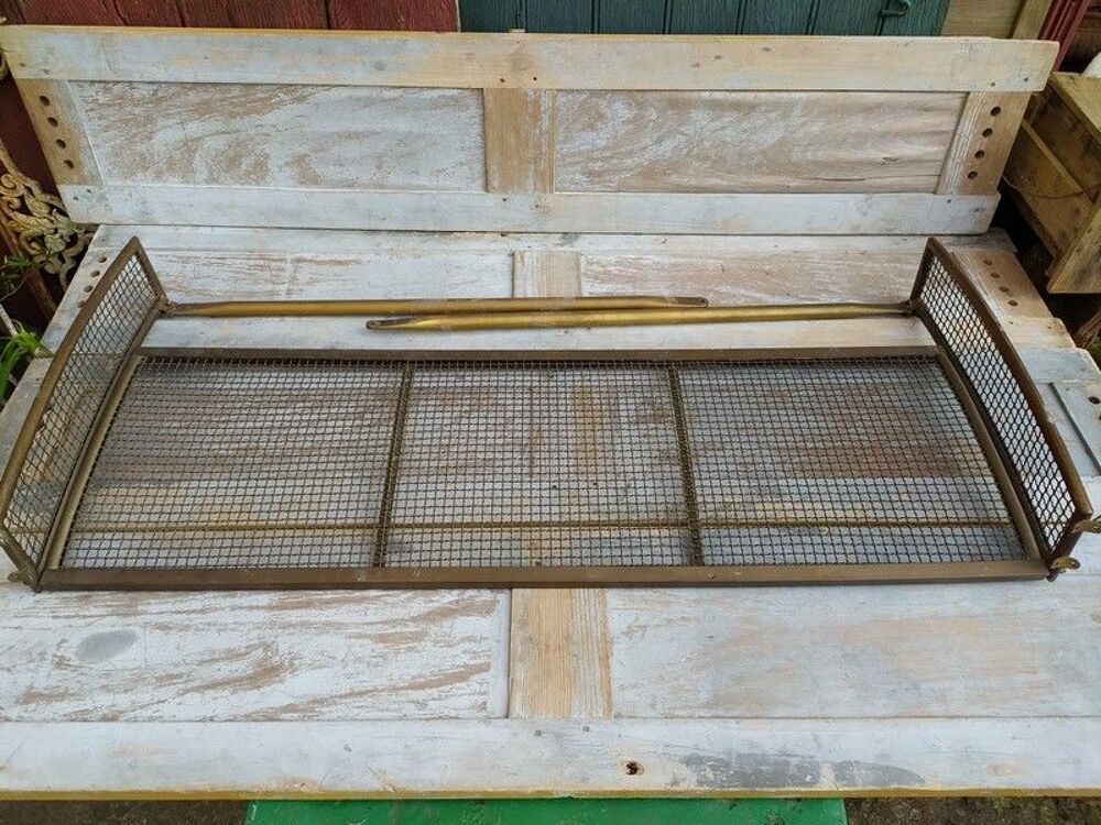 Ancien Porte Bagages de Train en Laiton D&eacute;but XX&egrave;me 