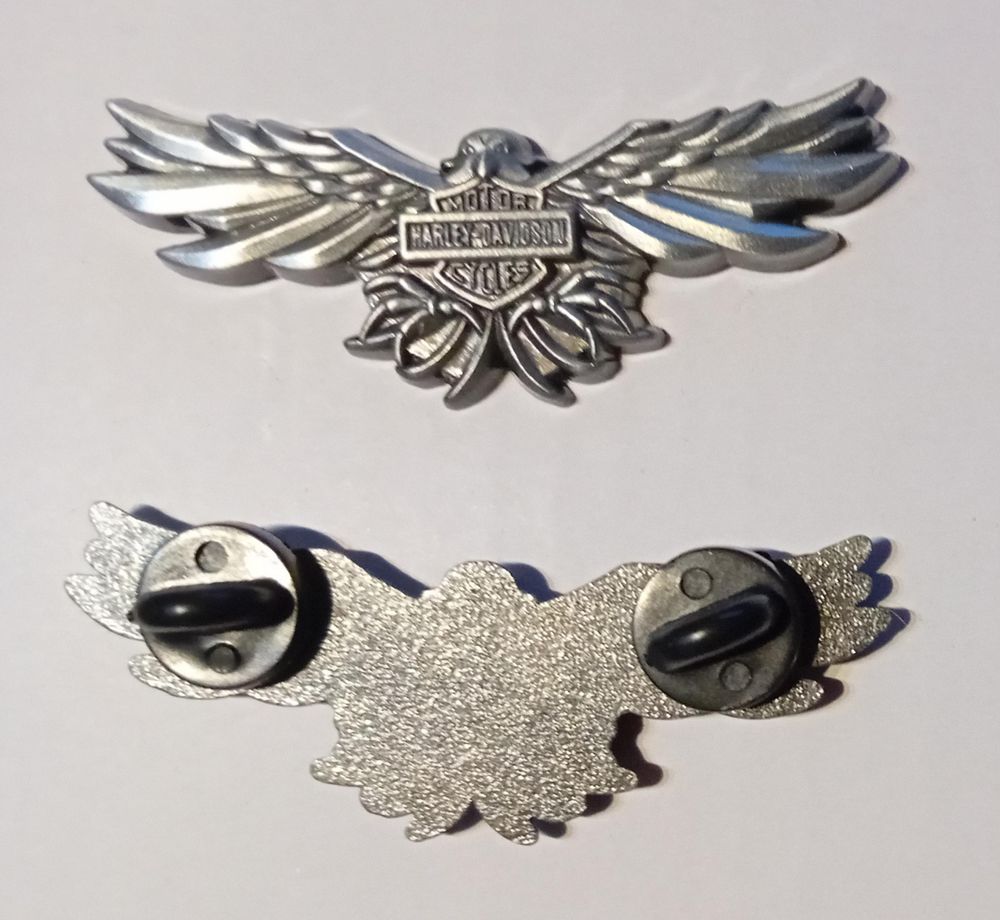 pins broche m&eacute;tal Harley Davidson ailes 