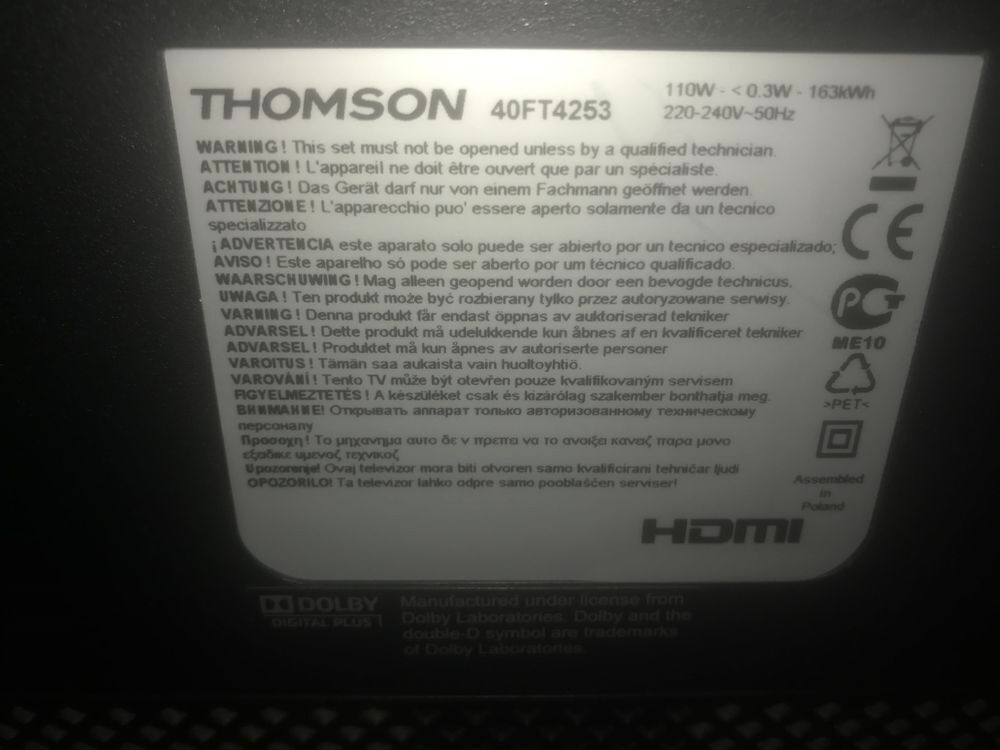t&eacute;l&eacute; Thomson 102cm Meubles