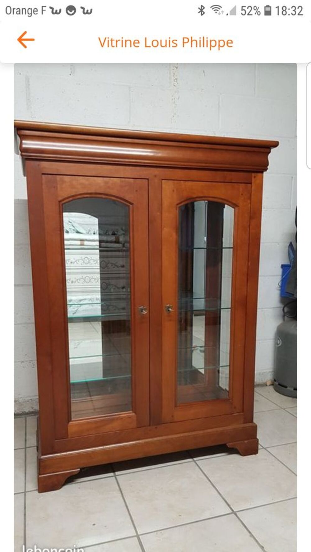 Vitrine Louis Philippe Meubles