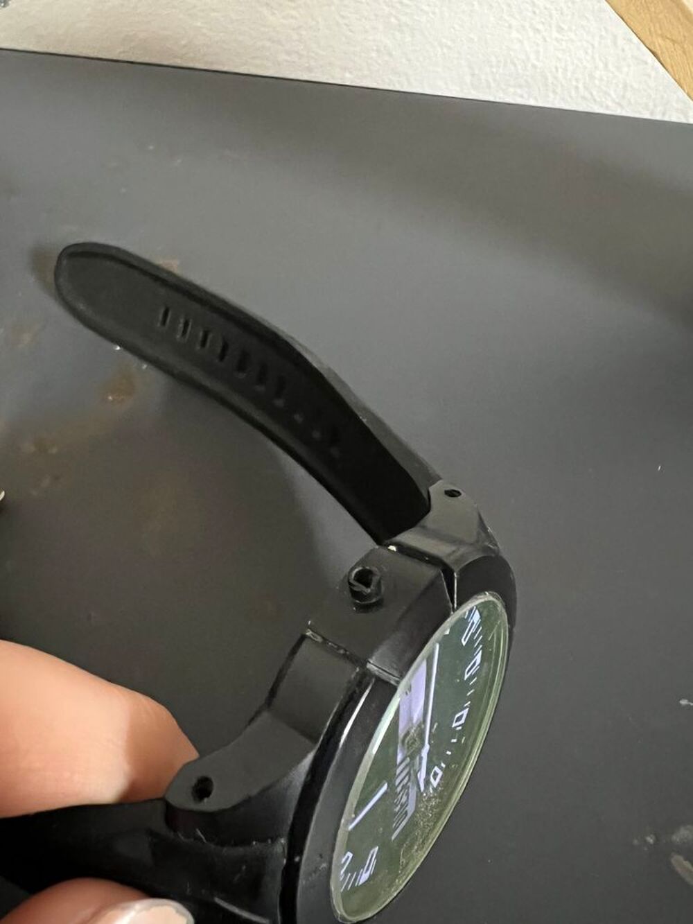 Montre Diesel Double Up silicone noir Bijoux et montres