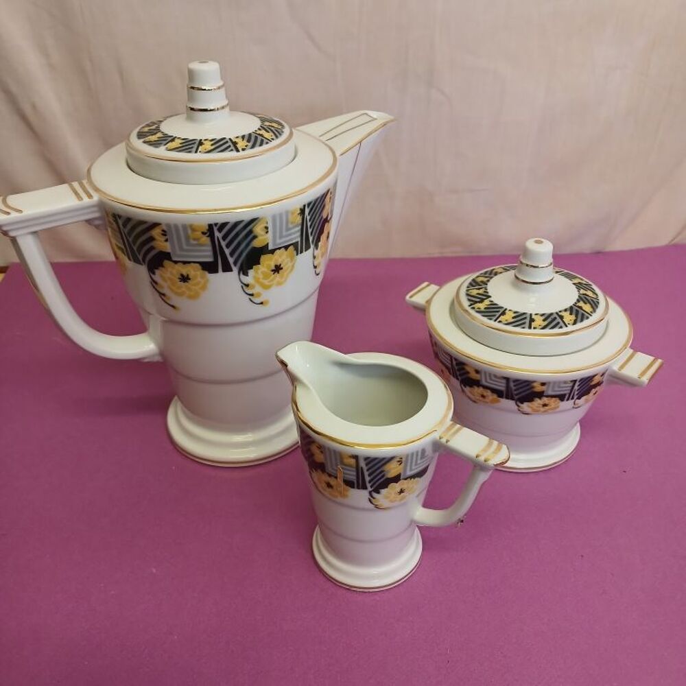 service &agrave; caf&eacute; en porcelaine de Limoges 