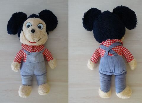 Peluche Mickey vintage,années 80,Disney,ferme,jeans,collec 5 Saint-Ambroix (30)