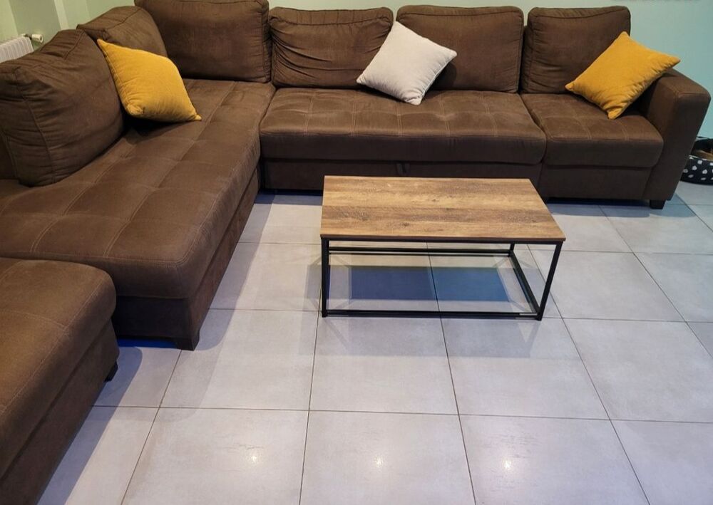 canap&eacute; 6/8 places + pouf Meubles