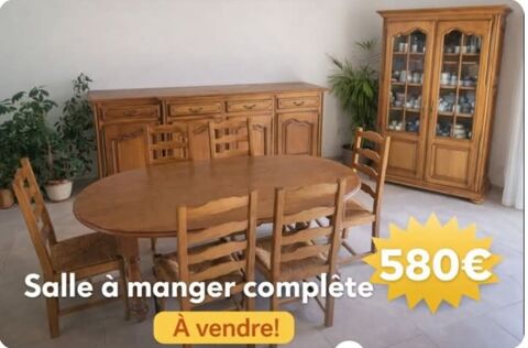 Salle � manger compl�te en bois massif ? Lot � prix sacrifi� Clos-Fontaine (77)