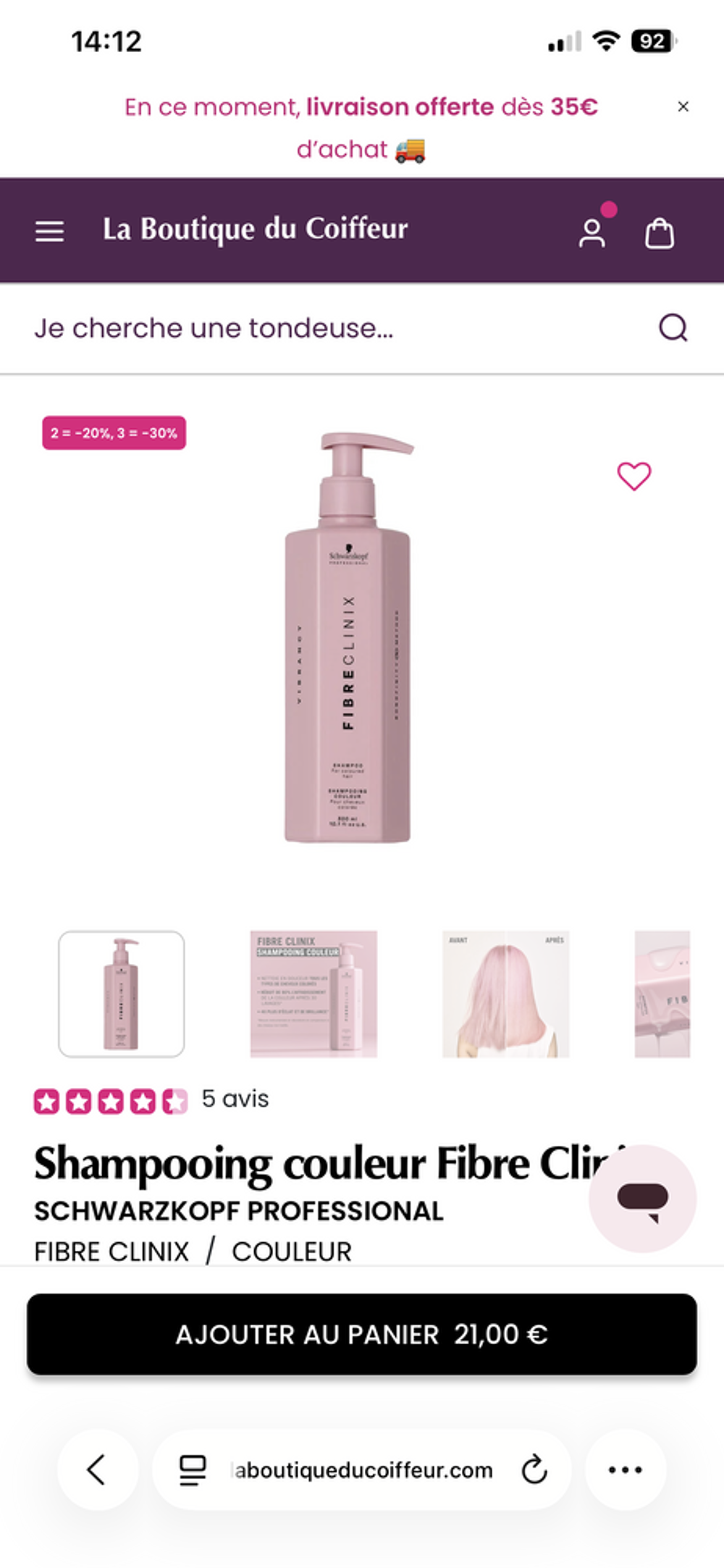 Bien, mais ne me convient pas. Vêtements
