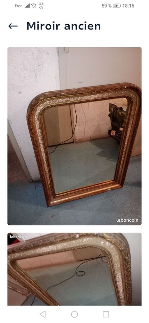 Miroir cadre bois 200 Saint-Mand (94)