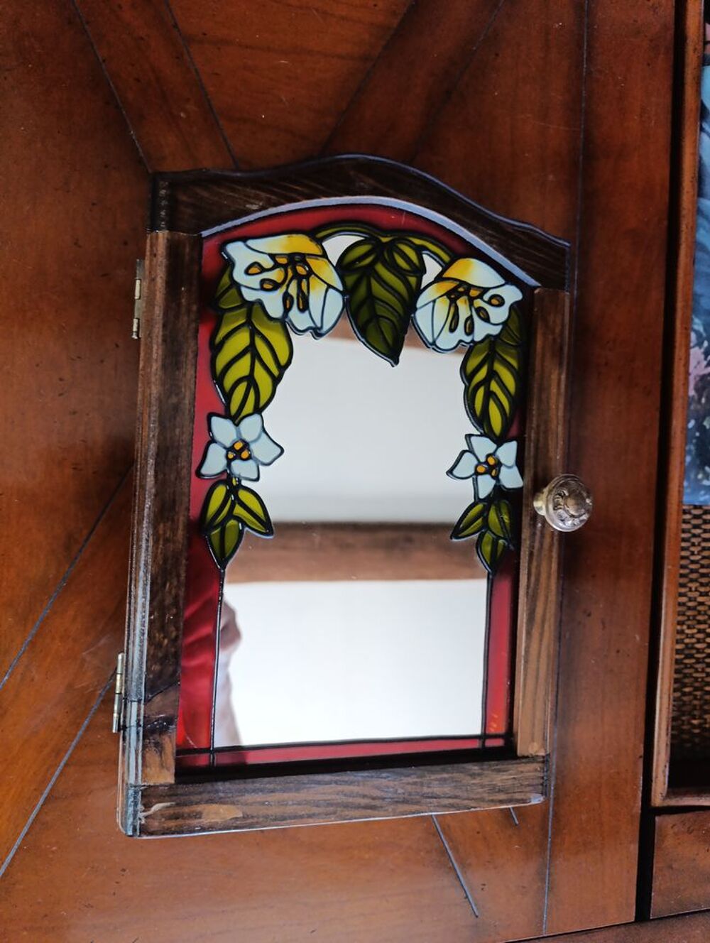 Charmante armoire portecl&eacute;s murale fa&ccedil;ade miroir Décoration