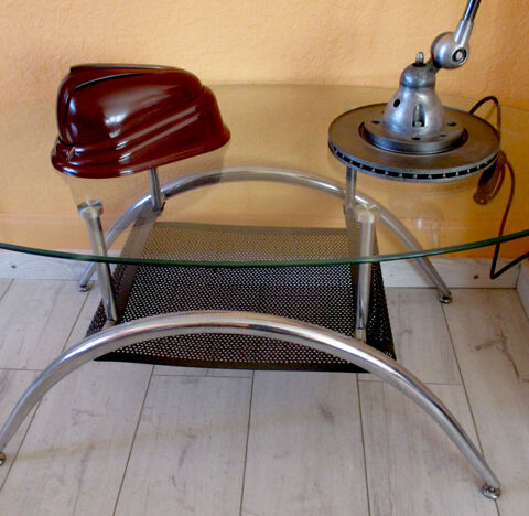 Table basse ovale année 1960/80 175 Cazères (31)