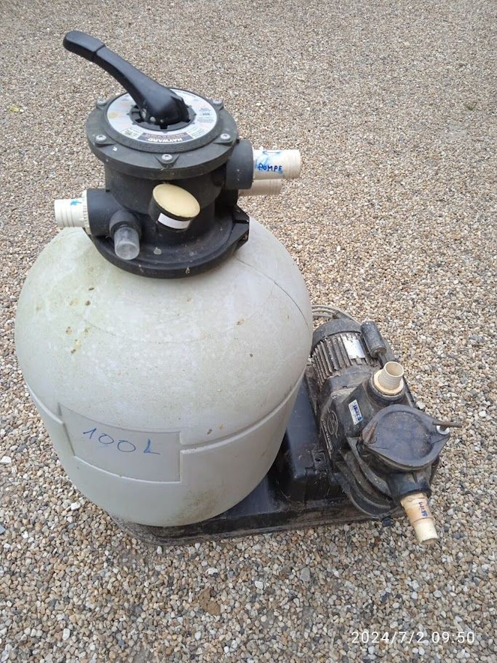 Filtration piscine 50 m3 HAYWARD Jardin