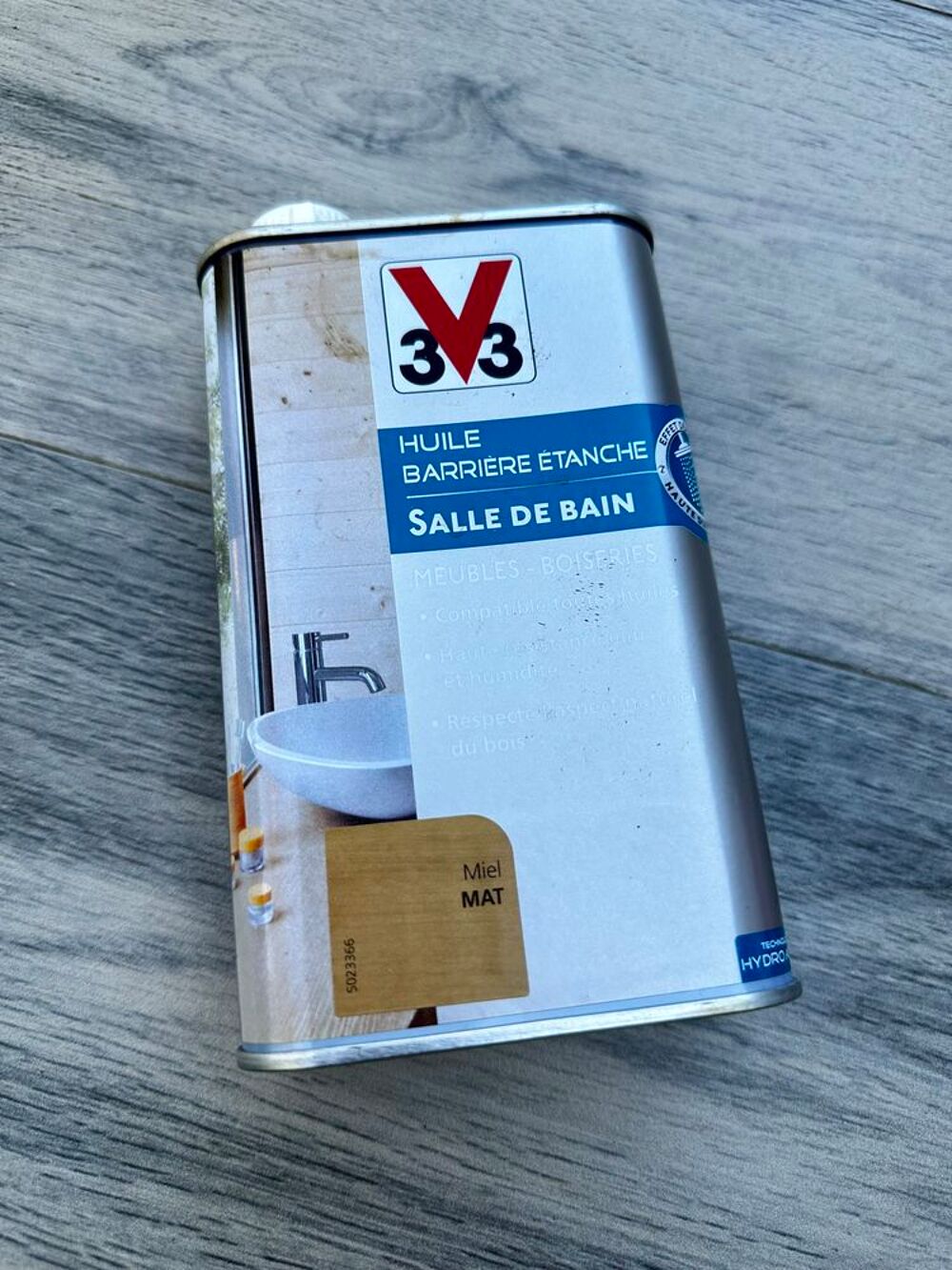 Ensemble de salle de bains en fr&ecirc;ne r&eacute;nov&eacute; Meubles