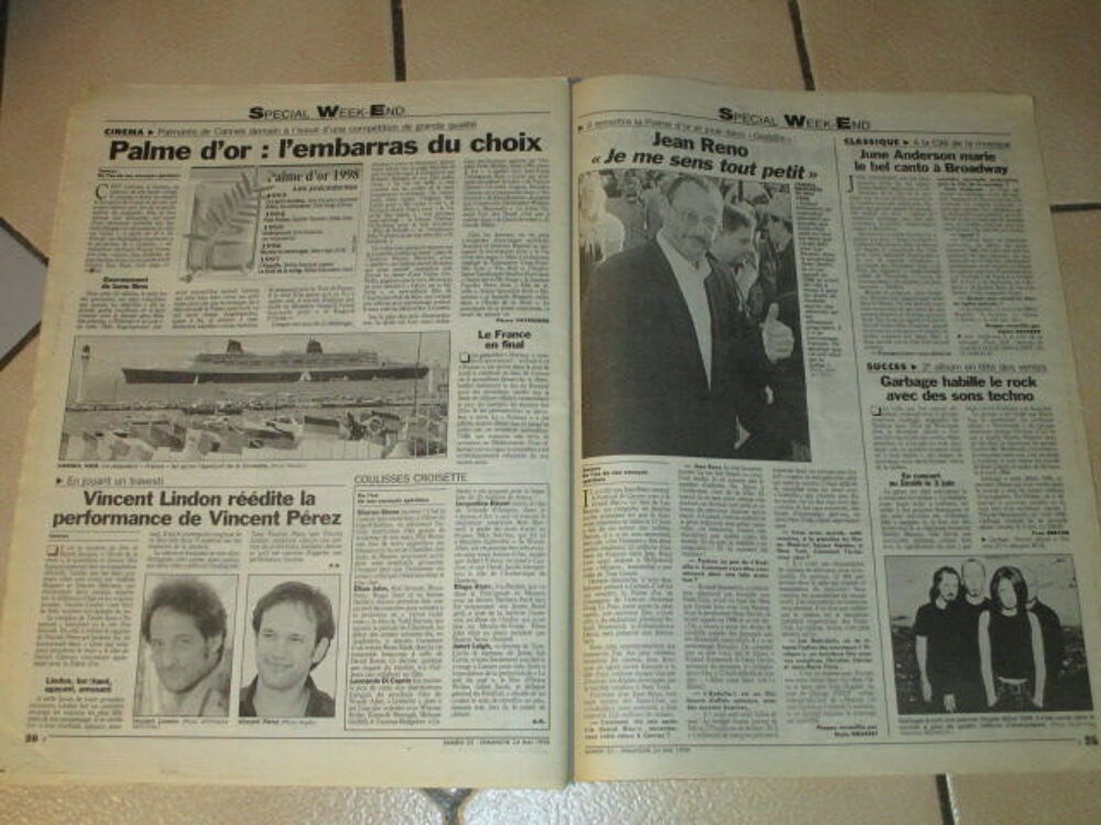 VIEUX JOURNAL PARISIEN MAI 1998 football "liste des 22" 