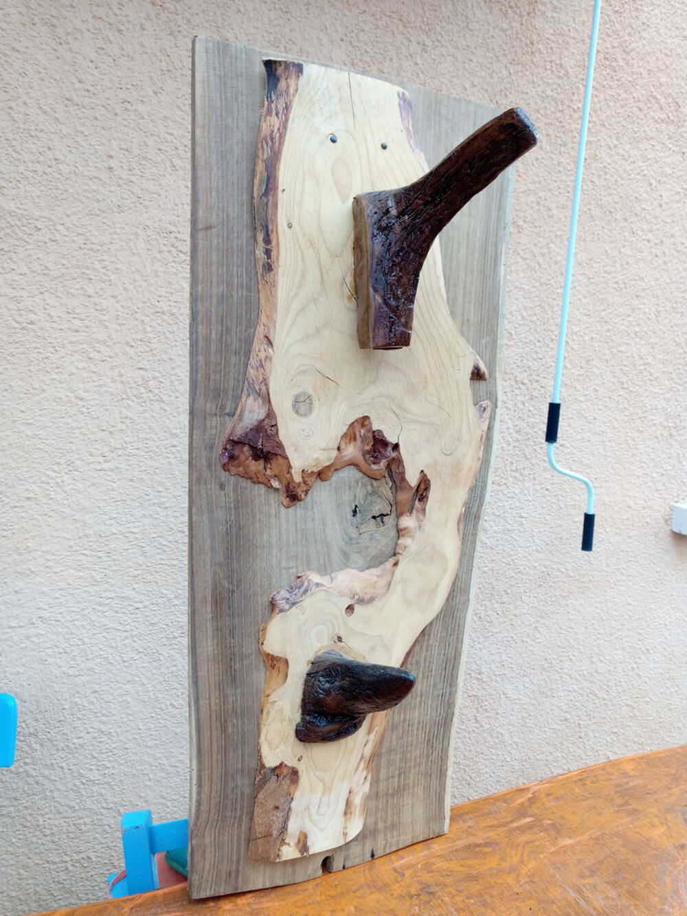 PORTE CHAPEAUX BOIS Décoration