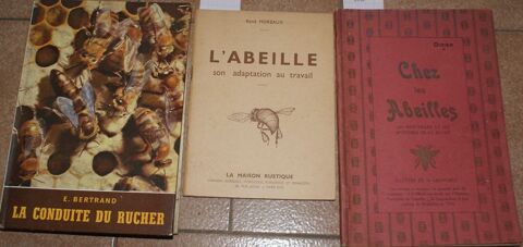 3 livres abeille apiculture  60 Montcy-Notre-Dame (08)