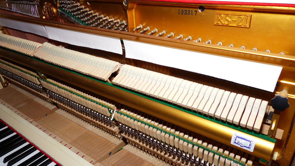 Piano droit Ivoire + tabouret Instruments de musique