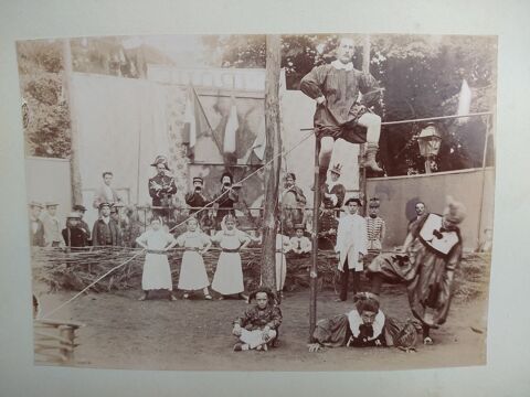  Album Photo Famille Militaires Acteurs Th��tre ca1900 1 Loches (37)