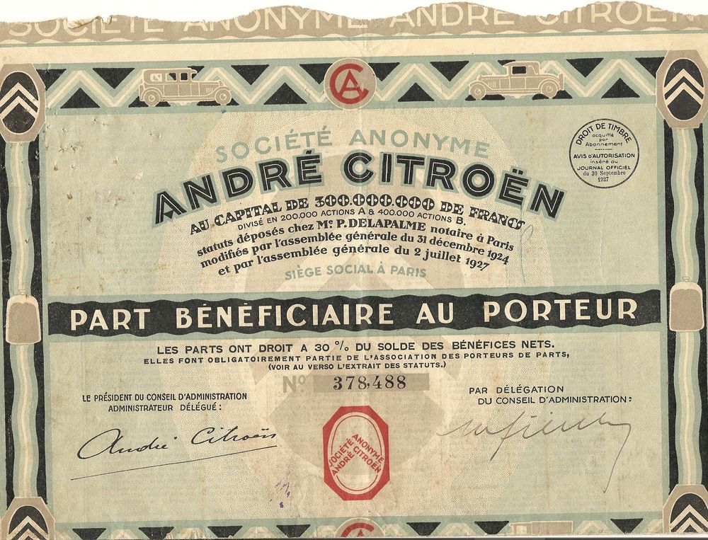 lot d'une vingtaine de bons au porteur 