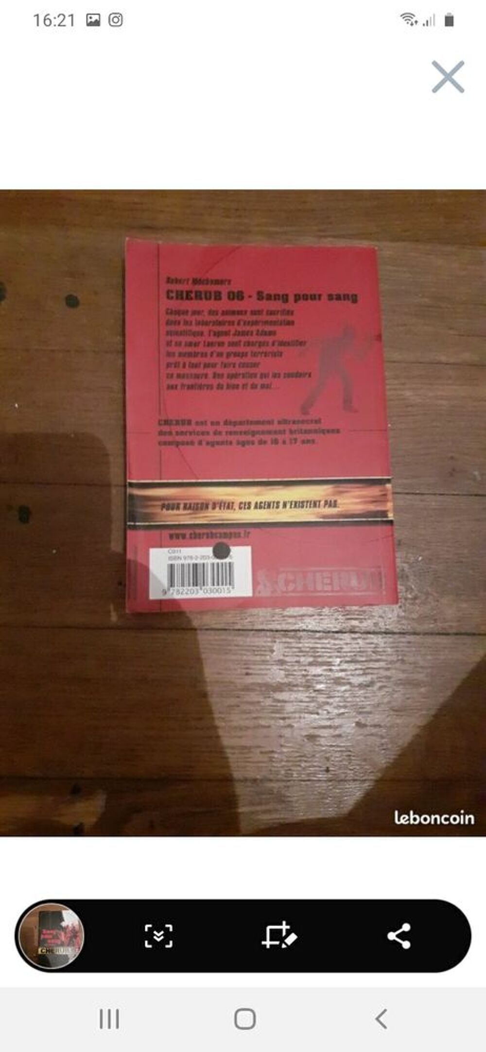 livre sang pour sang de cherub Livres et BD