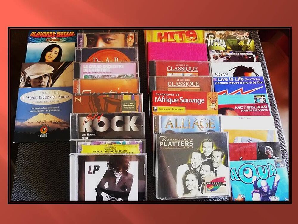 Lot de CD CD et vinyles