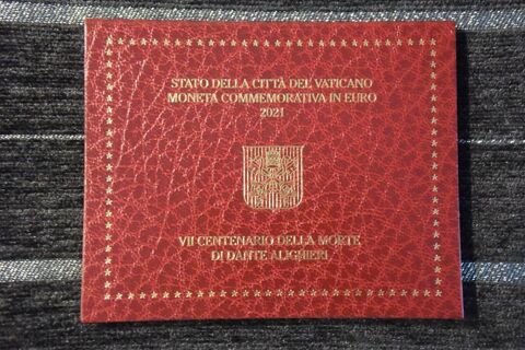 2 euro commémorative Vatican 2021 Dante 32 Houdemont (54)