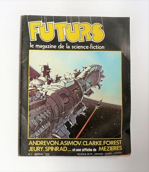 Revue FUTURS N1 avec grand poster de MEZIERES 25 Argenteuil (95)