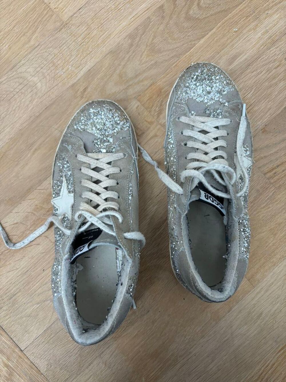 Baskets Golden Goose &agrave; paillettes Chaussures