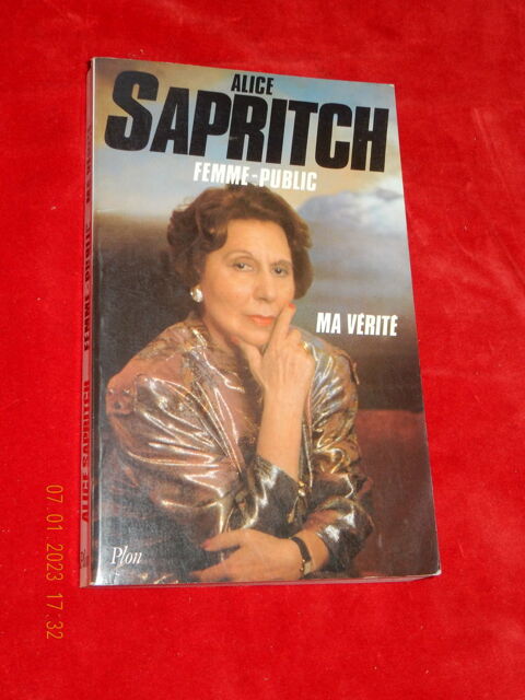 Livre Alice Sapritch 3 Ruelisheim (68)