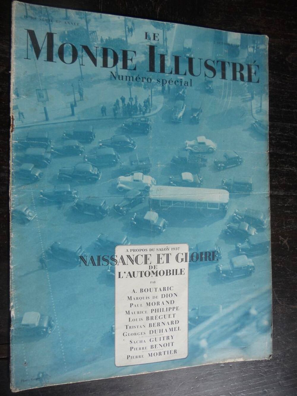 LE MONDE ILLUSTR&Eacute;. NAISSANCE et GLOIRE de L'AUTOMOBILE 1937 Livres et BD