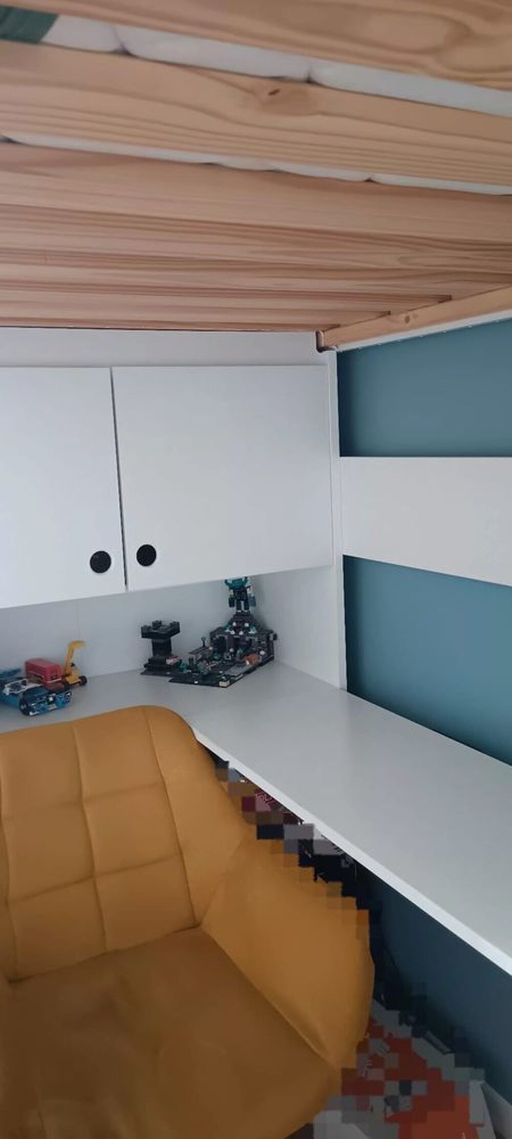 Lit mezzanine avec bureau et rangement Vert Baudet Meubles