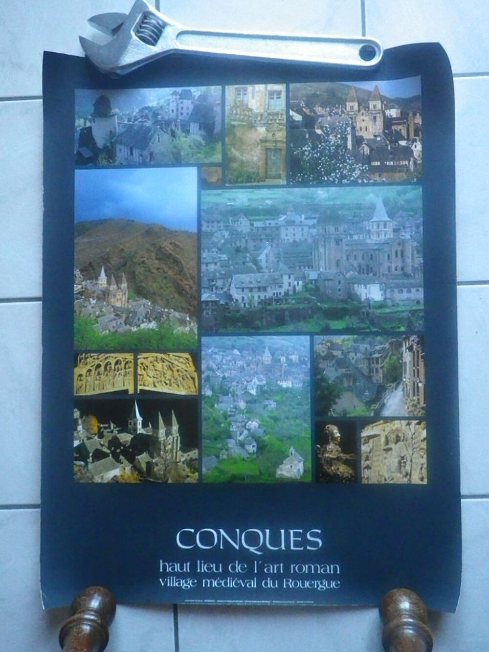 Poster Conques (Aveyron) Décoration