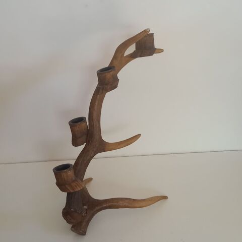 Bougeoir en imitation bois de cerf , dmontable pour le rang 19 Saumur (49)