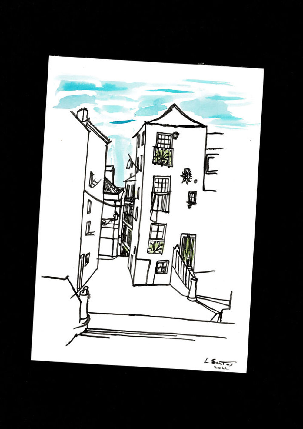 A4 Peinture Contemporain D&eacute;corative - Alfama Lisboa Décoration