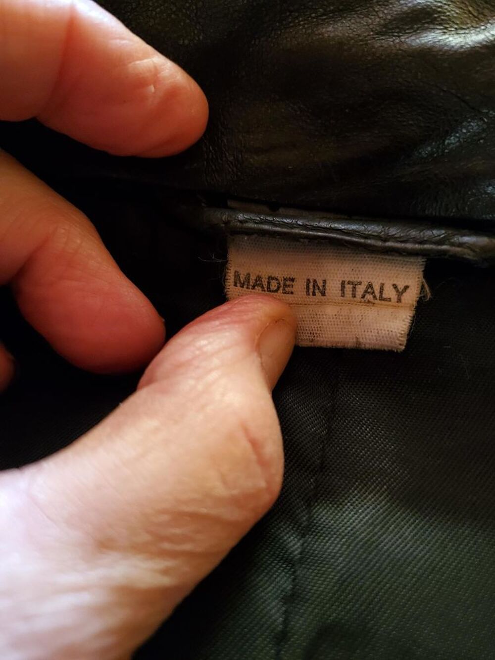 BLOUSON EN CUIR AVEC GILET V�tements