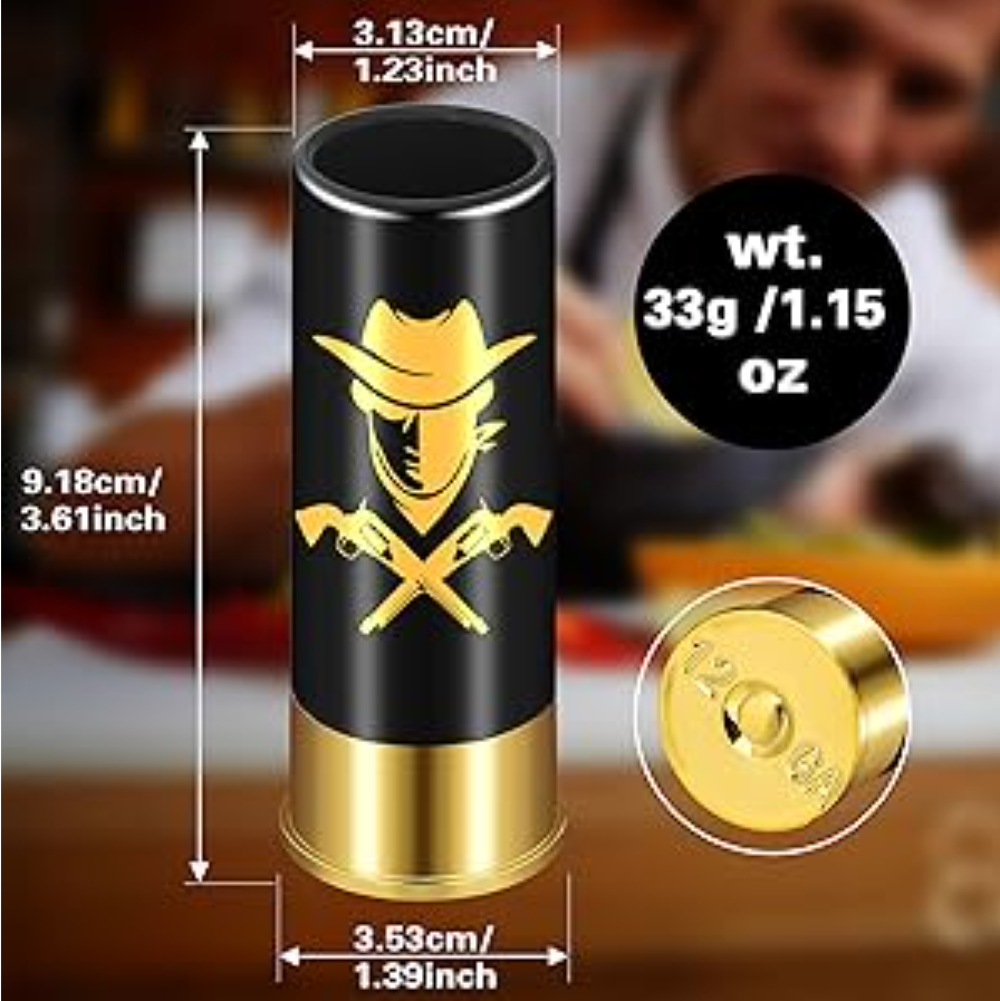 mini verres en plastique forme cartouche Cuisine
