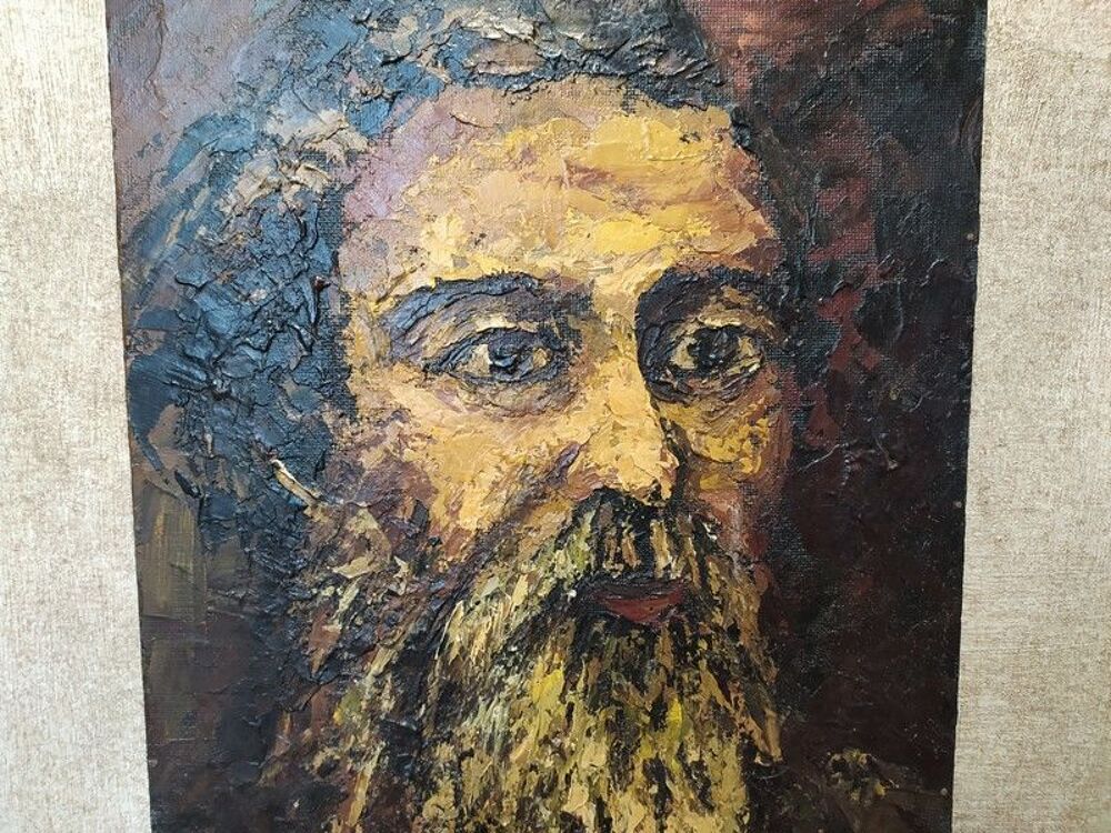 Tableau Portrait homme &agrave; barbe Décoration