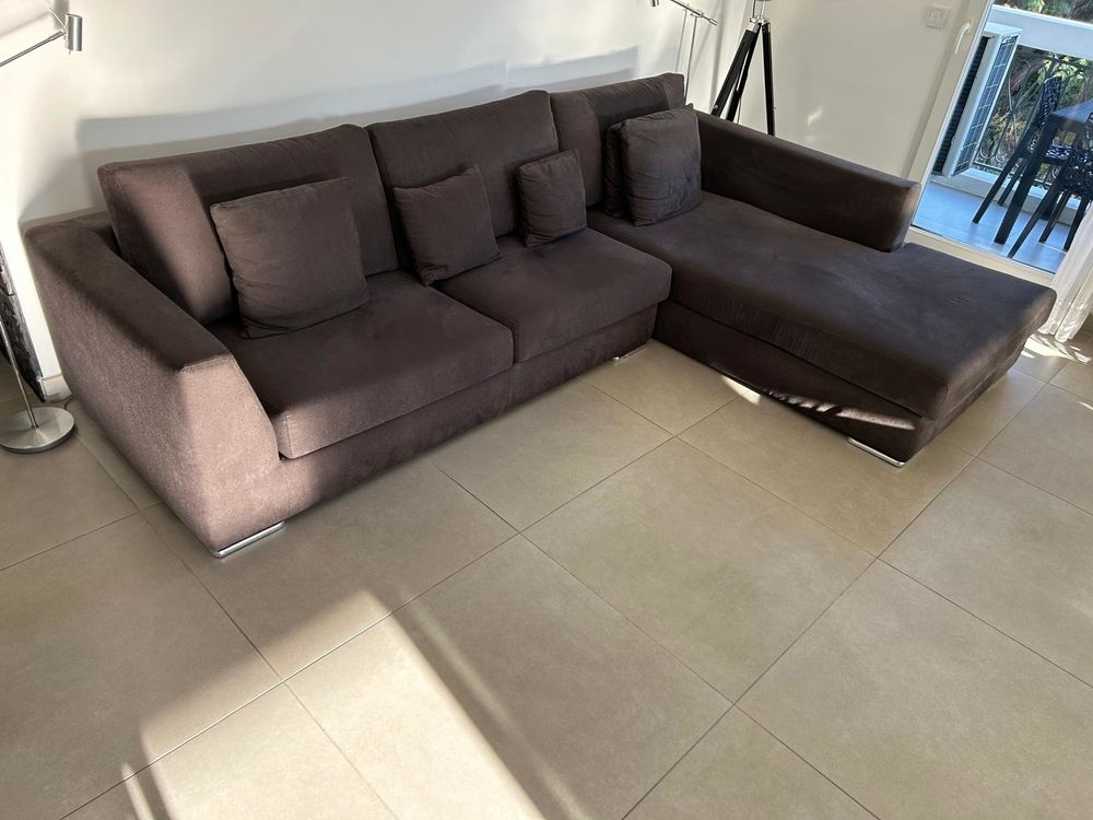Canap&eacute; d'angle gris anthracite Meubles